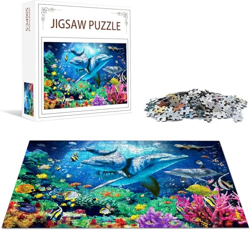 Nattork Jigsaw Puzzles 500 Pieces for Adults（Age 14+）, Families (Sea World) Pieces Fit Together Perfectly - size: Sea - 500pcs