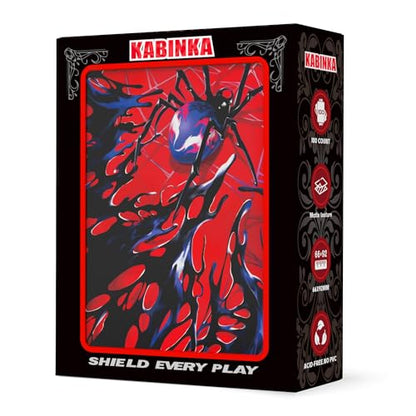 Kabinka MTG Card Sleeves -Spider 100 Standard Size Pack | Clear Front & Matte Finish Back MTG Sleeves for Magic The Gathering TCG - color: Spider