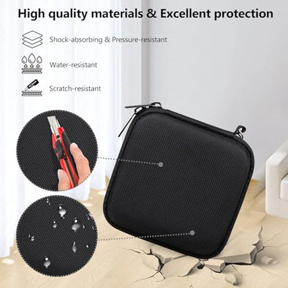 Supmay Hard Carrying Case for Anbernic RG Rotate/ RG34XXSP/ RG35XXSP Retro Handheld Game Console/ Game Boy Advance SP, Retro Game Travel Storage Holder with Mesh Bag for Battery, USB Cable, Black - color: Black