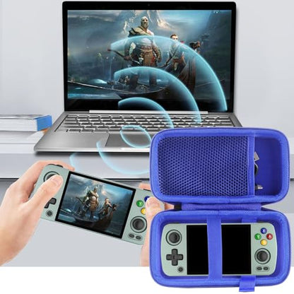 WERJIA Hard Carrying Case Compatible with Retroid Pocket Mini V2/RG405M Retro Handheld Game Console (For RG405M blue) - size: For RG405M blue
