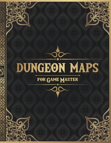 Dungeon Maps for Game Master: 50 Unique and Customizable Dungeon Maps for DnD Tabletop Role-Playing Games
