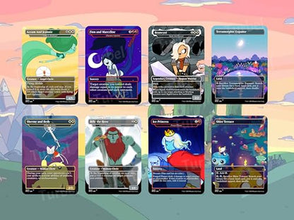 Adventure MTG Commander Deck – Adventure Time Edition – 100 Proxy Full Art Cards (Cards Plus PU Leather Case) - style: Cards Plus PU Leather Case