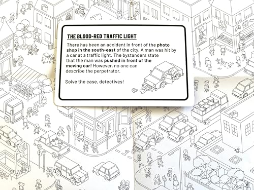 MicroMacro: Crime City - All in | Murder Mystery and Detective Game | 16 Search and Find Detective Cases | Cooperative Board Games for Teens and Adults | Ages 12+ | 1-4 Players | 15-45 min