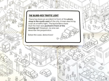MicroMacro: Crime City - All in | Murder Mystery and Detective Game | 16 Search and Find Detective Cases | Cooperative Board Games for Teens and Adults | Ages 12+ | 1-4 Players | 15-45 min