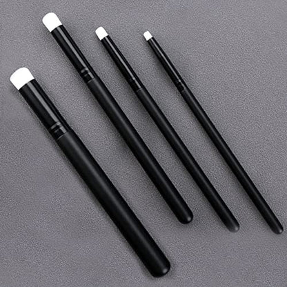 UNIMEIX Mini Blending Brushes for Card Making, Dry Miniature Painting Set Background Blender Paint Brushes Small Detailed Paint Watercolor Brushes (8 Pack) - color: Black