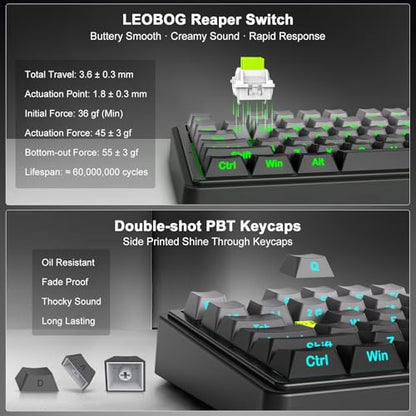 Aula F75 Wireless Mechanical Keyboard, 75% Gasket Mount Hot Swappable Gaming Keyboard with Knob, Creamy Sound Pre-lubed Linear Switches, Tri-Mode BT/2.4G/USB-C RGB PBT Keycaps for PC Mac - color: Gradient Black