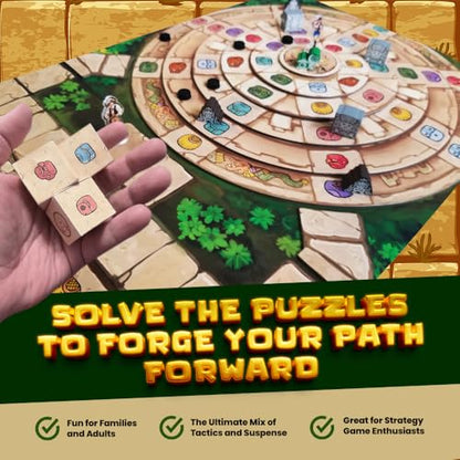 Mayan Curse – Thrilling Puzzly Board Games for Adults & Kids, Strategic Family Games for Game Night, Party Game with Fantasy, Adventure & Suspense, Ideal Gift for Boardgame Lovers