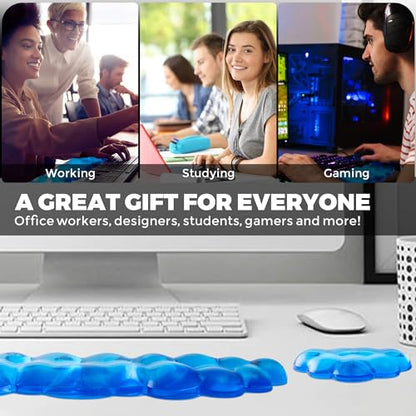 Gel Cloud Wrist Rest - Cloud Mouse Wrist Rest Pad Mouse Support for Office Gaming Pad Computer Laptop Ergonomic Comfortable Pain Relief - color: Single Mouse Pad - Cloud White