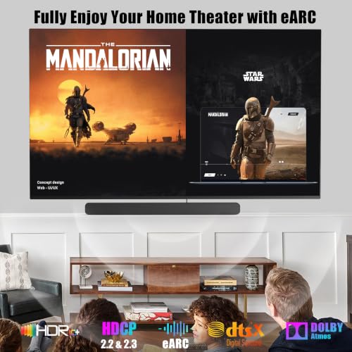 8K HDMI Cable 6FT, Braided HDMI 2.1 Cable, High Speed 48Gbps | Red easy identification, Support 8K@60Hz & 4K@120Hz, HDR10+, eARC, Dolby Atmos, HDCP 2.3 for TV, Monitor, Roku, PS5/4 - size: 6FT