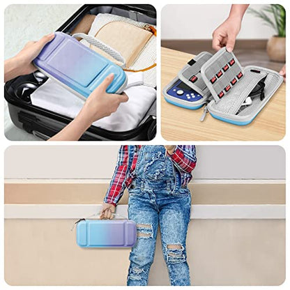 FINTIE Shockproof Carrying Case for Nintendo Switch Lite 2019 | Hard Shell Protective Cover, Portable Travel Storage Bag, Game Card / Micro SD Card Slots, Inner Pocket, Evening Ombre - color: evening ombre
