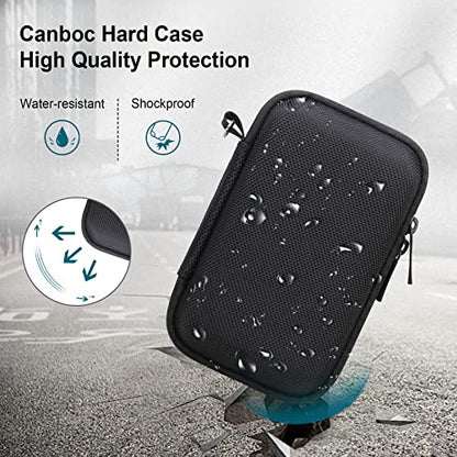 Canboc Camera Case for Canon PowerShot G7 X Mark III/ G7X Mark II Digital 4K Vlogging Camera, Point and Shoot 4K Video Camera Bag, Zipper Mesh Pocket fits USB Cable, Batteries, Black - color: Black