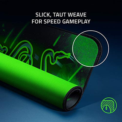 Razer Goliathus Speed (Medium) Gaming Mousepad: Smooth Gaming Mat - Anti-Slip Rubber Base - Portable Cloth Design - Anti-Fraying Stitched Frame - Cosmic - color: Cosmic, size: Medium