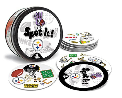 MasterPieces Game Day - NFL Pittsburgh Steelers Spot It Game For Kids, Adults, and Family - style: Pittsburgh Steelers