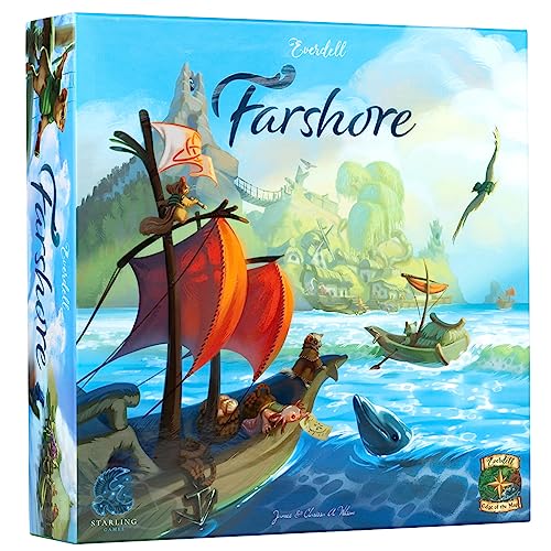 Everdell Farshore Collector's Edition Board Game – 1–4 Players | Set sail on a new standalone adventure with Everdell Farshore.