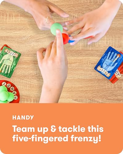 SimplyFun Handy - Family Game for Kids and Adults Ages 8+ - Fine Motor Skills Game with Soft Balls and Cards - Classroom, Party, or Family Game Night Fun - style: Handy