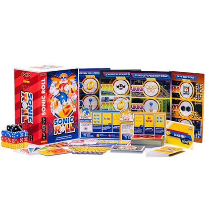 KESS: Sonic Roll - Board Game, Roll Through 4 Classic Zones, Thrilling Tabletop Adventure, Fight Bosses & Save The World, Co-Op, Ages 14+, 1-4 Player - style: Base Game