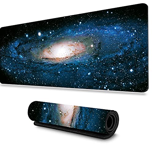 LIEBIRD® Extended XXL Gaming Mouse Pad - Portable Large Desk Pad for Laptop - Non-Slip Rubber Base (Universe) - color: Universe