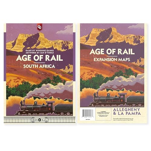 Age of Rail Bundle: South Africa Base Game + La Pampa & Allegheny Expansions | Train Board Game | Strategy Games for Adults