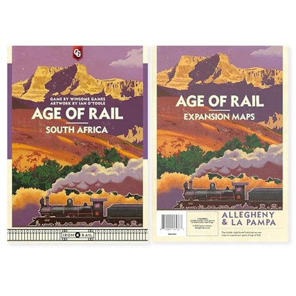 Age of Rail Bundle: South Africa Base Game + La Pampa & Allegheny Expansions | Train Board Game | Strategy Games for Adults