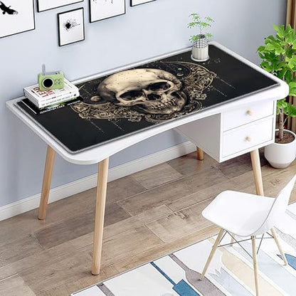 for MTG Playmat Non-Slip Rubber Play Mat with Storage Bag Combination, Ideal for Card Game Lovers TCG Play Mat, Moon Skull - color: Moon Skull