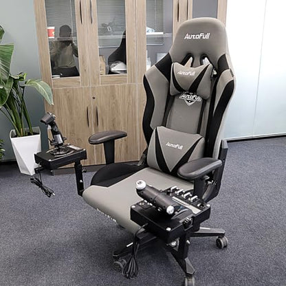 EG STARTS 2 Pack Chair Mount Hotas Mount Joystick Mount Compatible Logitech X52/X52 Pro/X56/X56 Rhino Hotas, Thrustmaster T. Flight Hotas/T.16000M FCS/TCA Officer Pack Airbus Edition, VKB Hotas Mount