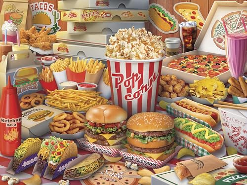 Ceaco - Yum Yum - 300 Large Piece Jigsaw Puzzle for Adults | Art by Eduard, Made in USA, Includes Poster, Giftable, Frameable