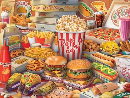 Ceaco - Yum Yum - 300 Large Piece Jigsaw Puzzle for Adults | Art by Eduard, Made in USA, Includes Poster, Giftable, Frameable