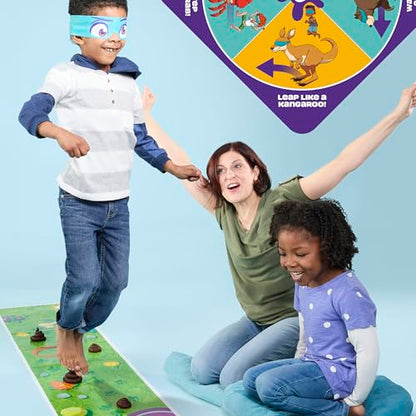 Hasbro Gaming Don't Step in It Preschool Game I Blindfolded, Poop Party Game | Spinner with 8 Fun Animal Moves | Ages 4+| 1+ Players I Funny Kids Board Games | Easter Gift for Kids