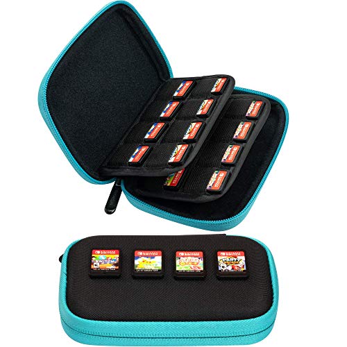 ButterFox 32 Switch Game Case for Nintendo Switch, Switch Game Card Storage Holder or SD Memory Card Case (32 Blue/Black) - color: Blue/Black, size: 32