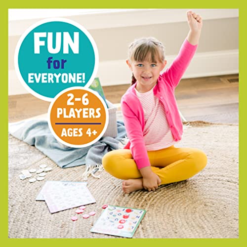 Peaceable Kingdom Alphabet Bingo! Letter Learning Educational Board Game for 2 to 6 Kids Ages 4+ | Teach letters and sounds with a bingo twist—6 boards, 26 letter tokens and 72 chips. Educational fun for ages 4+