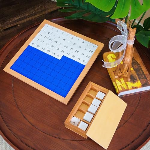 Premium Montessori Math Material Series Kit 1, 27lbs 17-Piece Complete Curriculum for Toddlers & Kids 3+, Solid Beechwood Sensory Math Materials, Homeschool & Preschool Classroom Math Toys - color: Math Series Kit 1