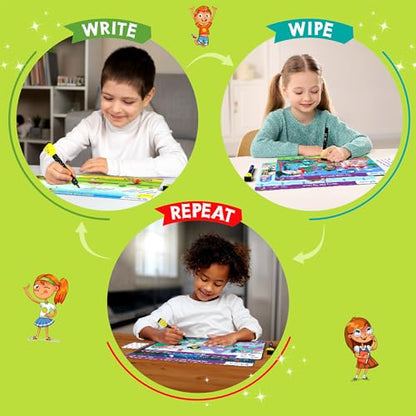 Skillmatics I Can Write - Reusable Preschool Learning Activities, Educational Toy and Game, Back to School Supplies, Gifts for Students, Kids, Toddlers Ages 3, 4, 5, 6 - style: 6. I Can Write