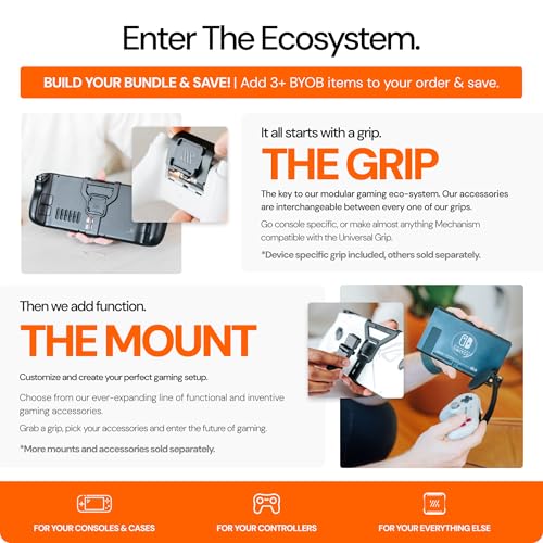 Mechanism Ally X 7-in-1 Bundle | ASUS ROG Ally Kickstand, Battery, SSD, USB-C Hub, VESA & Wall Mounting Kit | Mount Anything with Mechanism | Case Friendly ASUS ROG X Accessories - color: ROG Ally X
