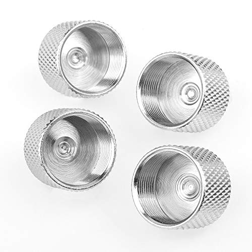 Mic Stand Adapter, ChromLives Microphone Screw Adapter 1/4''-20 to 5/8''-27 Male to Female Threaded Mic Adapter, for Camera Monitor, Microphone Stand, 4 Pack (sliver) - color: sliver