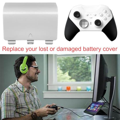 4 Pack Battery Back Cover for Xbox Series X/Series S Controller, Battery Back Shell Repair Part Compatible with Xbox Series X/Series S Controller (Black&White) - color: Black&White