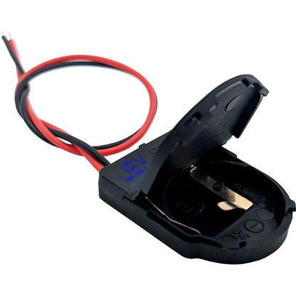 Single/1X CR2032 DIY Button Battery Holder Case Box 3V with Power Switch & Bare Wire Ends