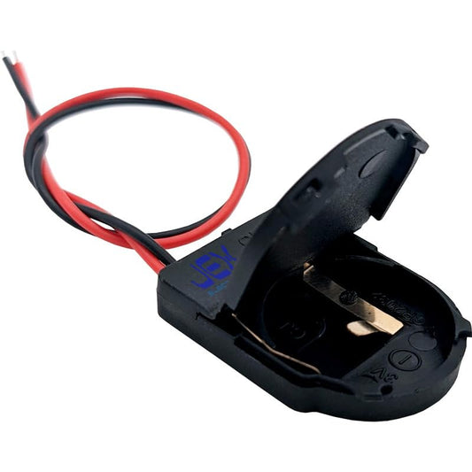 Single/1X CR2032 DIY Button Battery Holder Case Box 3V with Power Switch & Bare Wire Ends
