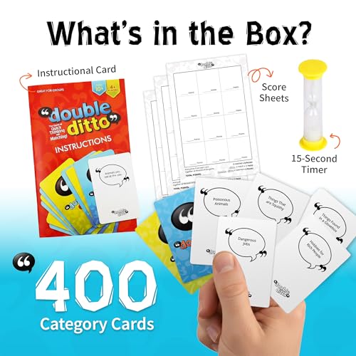 Inspiration Play Double Ditto - a Hilarious Award-Winning Family Party Game for 4-20 Players (Ages 8 and up)