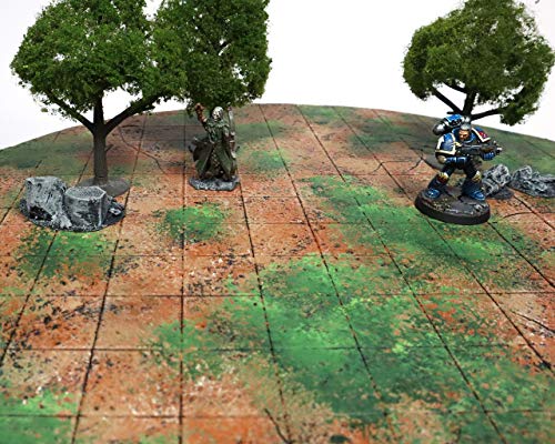 Handmade Reversible Dual Battle Grid Board - Handmade Terrain for Tabletop War Games and TTRPGs