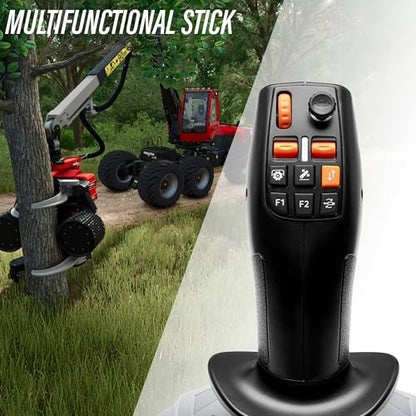 Thrustmaster SimTask FarmStick 3-Axis Farming Joystick - PS5 & PC | Plug and play for FS25, 33 programable inputs, thumbwheel, mini-stick, triggers, rocker switches, H.E.A.R.T sensors - style: Farmstick | Playstation
