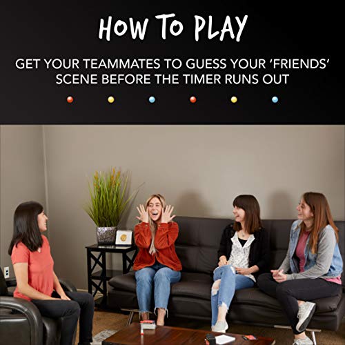 Paladone Friends TV Show Trivia - Act or Draw Game - Official Merchandise | For 2 or More Players, Includes Cards, Paper, Dice, and Timer