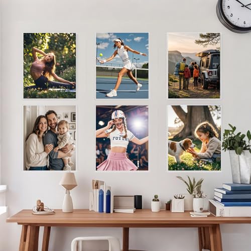 12PCS 8" x 10" Clear Rigid Card Sleeves – Waterproof Hard Plastic Protectors for Postcards, Prints, Photos, Trading & Sports Cards – Top Load Jumbo Sheet Holders - size: 8" x 10 "