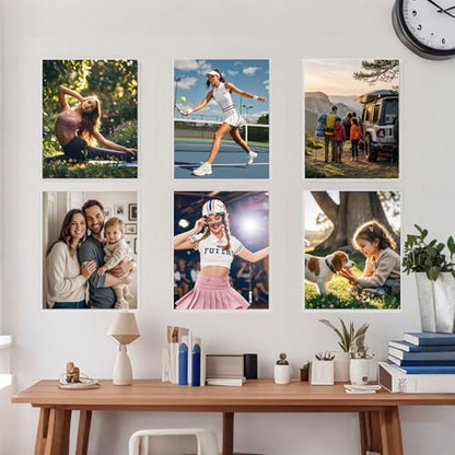 12PCS 8" x 10" Clear Rigid Card Sleeves – Waterproof Hard Plastic Protectors for Postcards, Prints, Photos, Trading & Sports Cards – Top Load Jumbo Sheet Holders - size: 8" x 10 "
