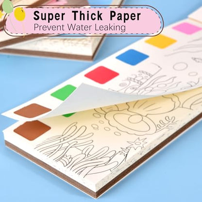 Cavnewt Paint with Water Coloring Book for Kids - color: Animal Forest