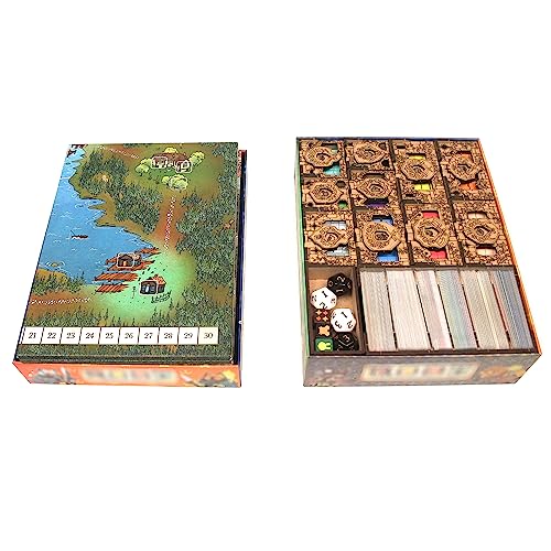 TowerRex Organizer for Root Board Game and Underworld, Riverfolk, Marauder, Clockwork Expansions, Storage Insert, Accessories Upgrade