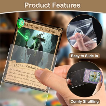 1200 Count MTG Card Sleeves for Trading Cards, Soft Penny Card Sleeve Card Protectors Fits MTG, TCG Cards, Sports Cards, Game Cards - color: 1200p