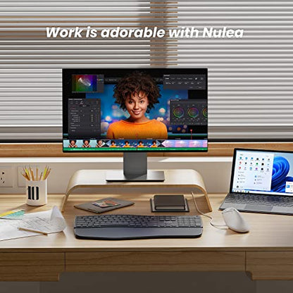 Nulea M504 유선 수직 마우스, USB 인체 공학적 광학 마우스, 4가지 조절 가능한 DPI, 11가지 RGB 백라이트 모드, 노트북, PC, 데스크톱, 맥과 호환, 화이트 - color: C-화이트