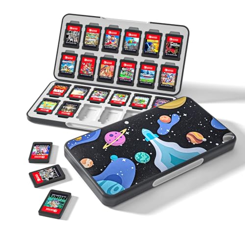 Switch Game Case 24, Switch Game Case Holder, Switch OLED Game Case Storage - Rocket Theme - color: Rocket
