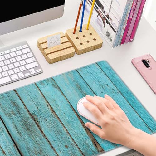 Shabby Wood XL Mouse Pad,Large Mouse Pad Gaming 31.5 x 11.8 in Mouse Mat Desk Pad,Extended Keyboard Mousepad Large Desk Mat with Non-Slip Rubber Base and Stitched Edge for Home Office - color: Shabby Wood