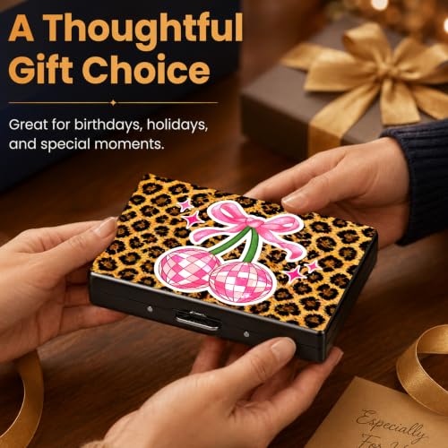 Spider Web Metal Wallet Credit Card Protector Case Equipped RFID Blocking | with Pop-Up Button Slim Business Cards Holder Aluminum Cards Case Exclusive Spider Web Gifts for Women Men - color: Spider Web